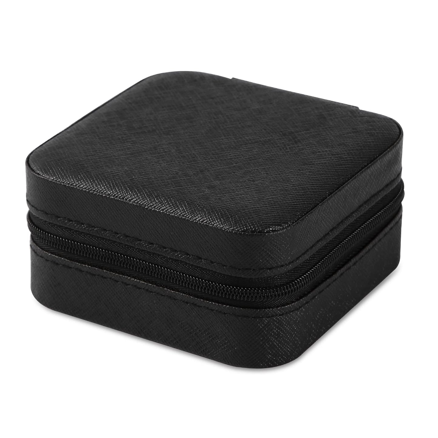 Portable Travel Mini Jewelry Box in Black